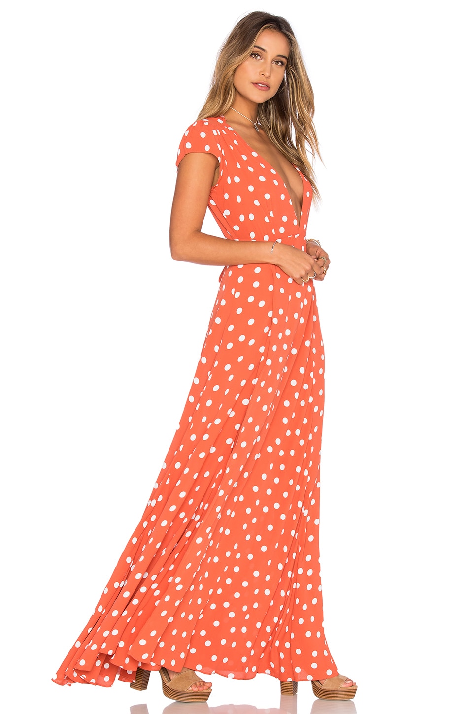 Tularosa Sid Wrap Dress in Roselle