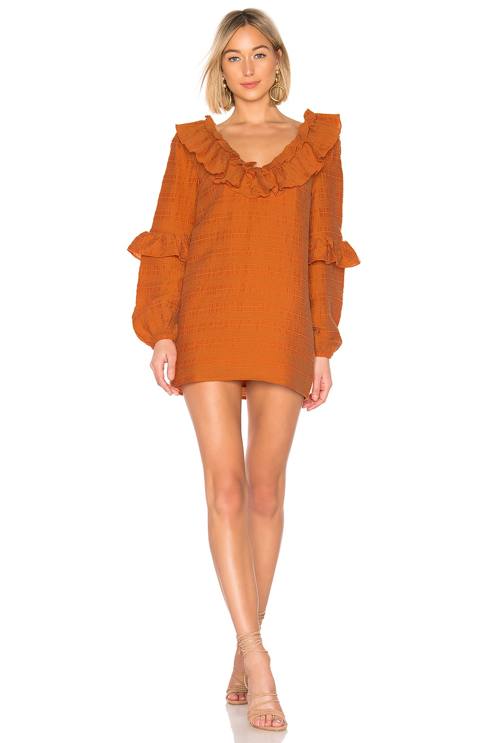 Tularosa Heather Dress in Orange REVOLVE
