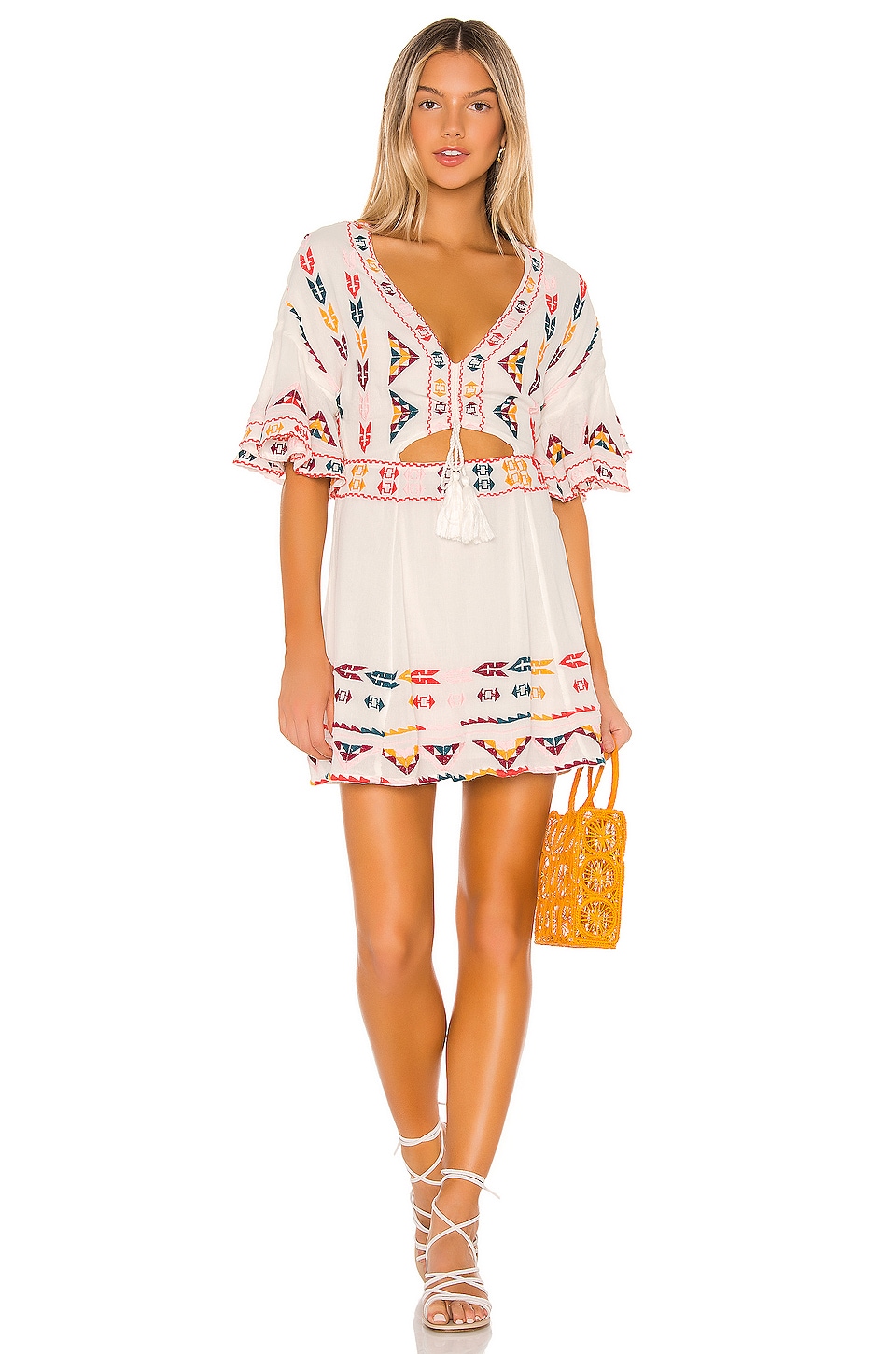 revolve embroidered dress