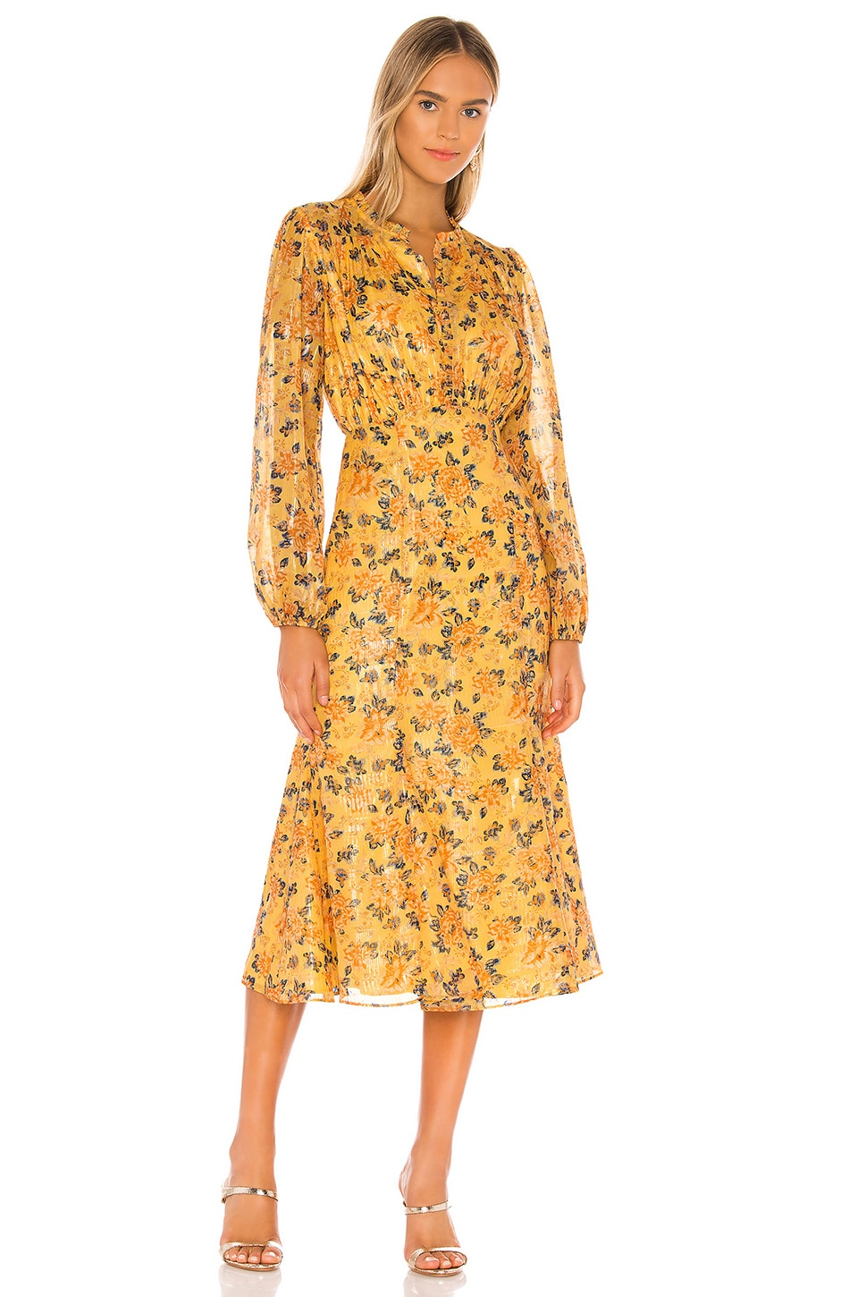 revolve yellow floral dress