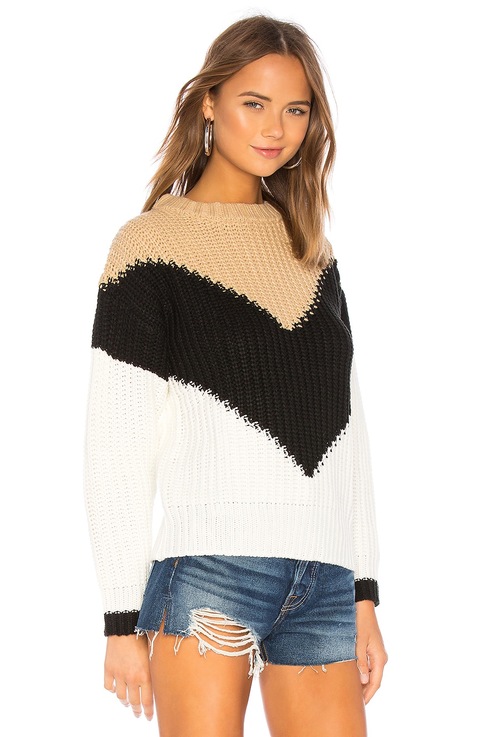 Tularosa Colorblock Sweater In Multi