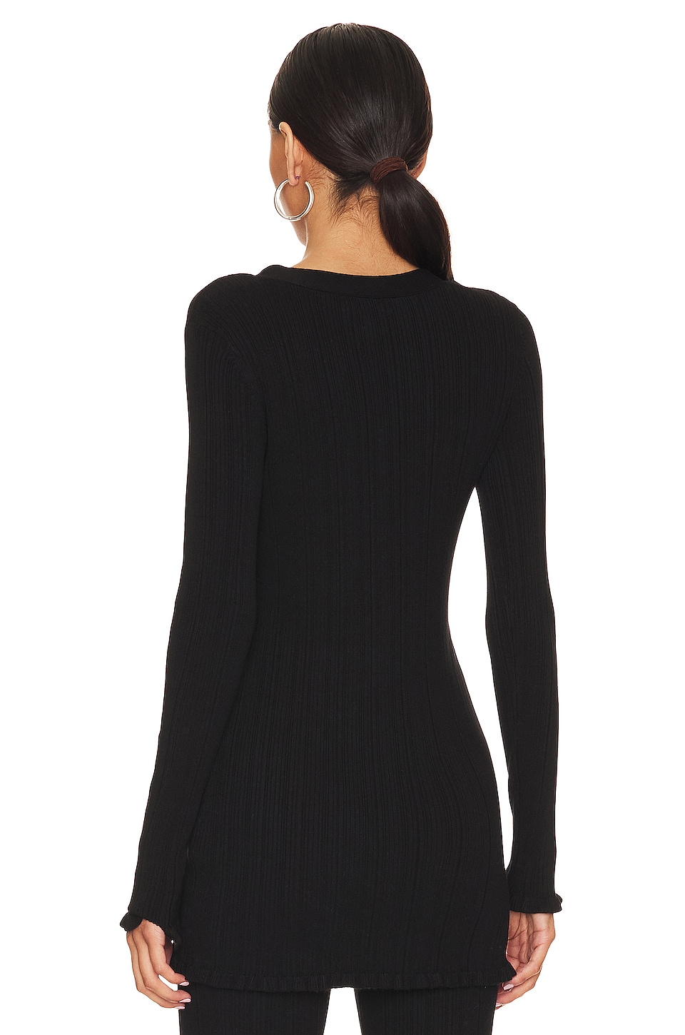 Varigated Ribs Tularosa Variegated Rib Cardi in Black | REVOLVE