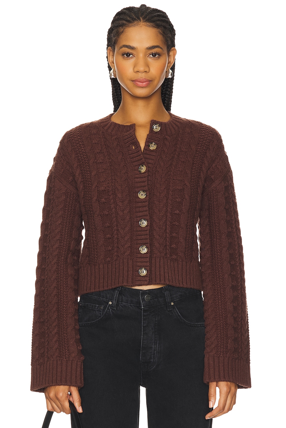 Tularosa Hunter Cardigan in Brown | REVOLVE