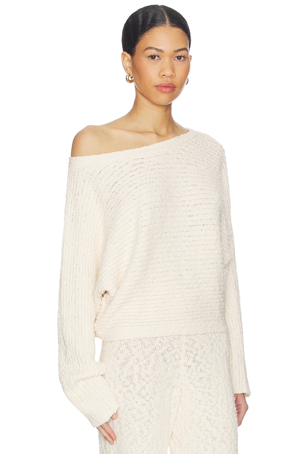 Elio Off The Shoulder Sweater - thumbnail 3
