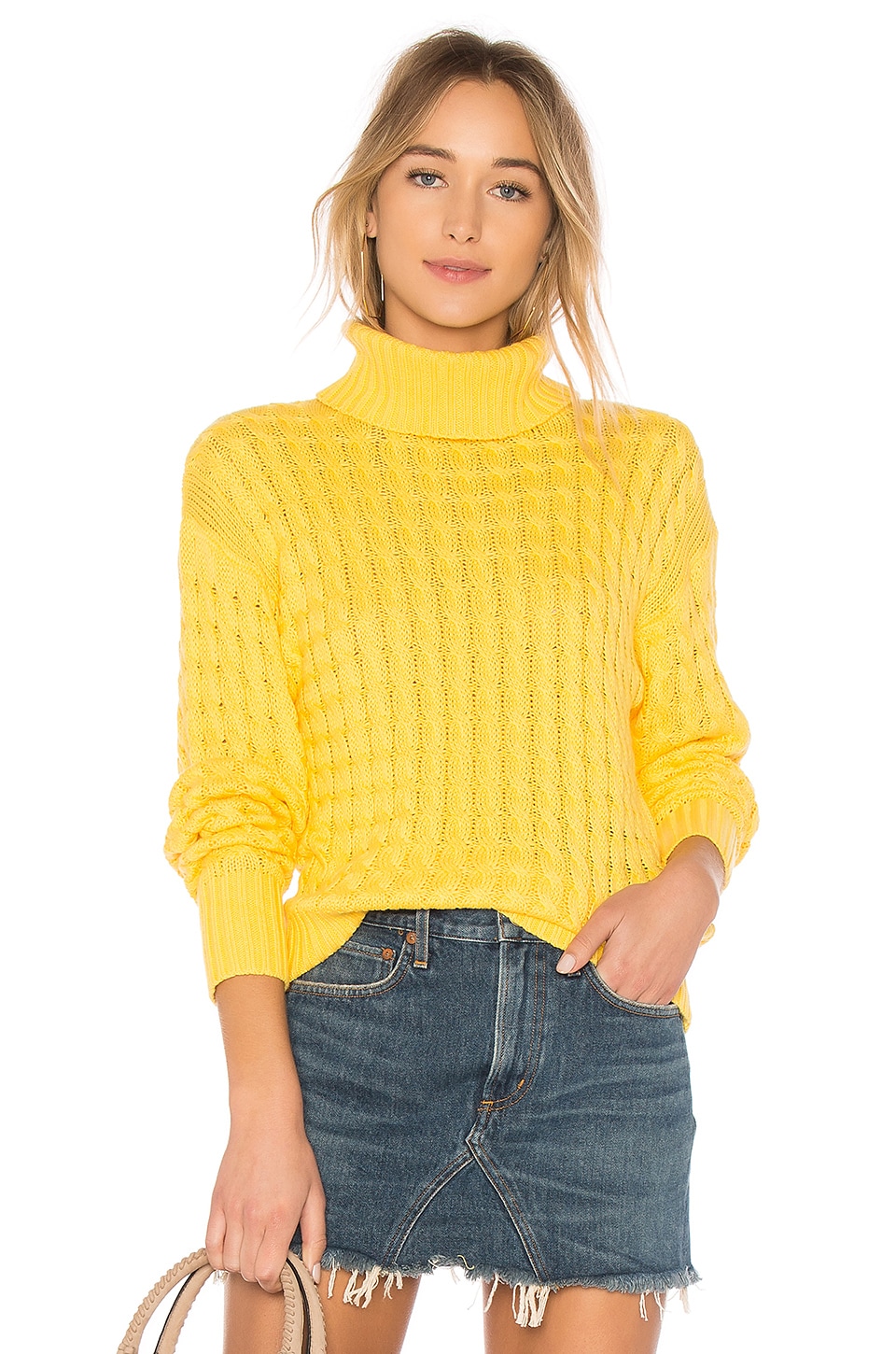 Tularosa Like a Babe Sweater in Yellow 