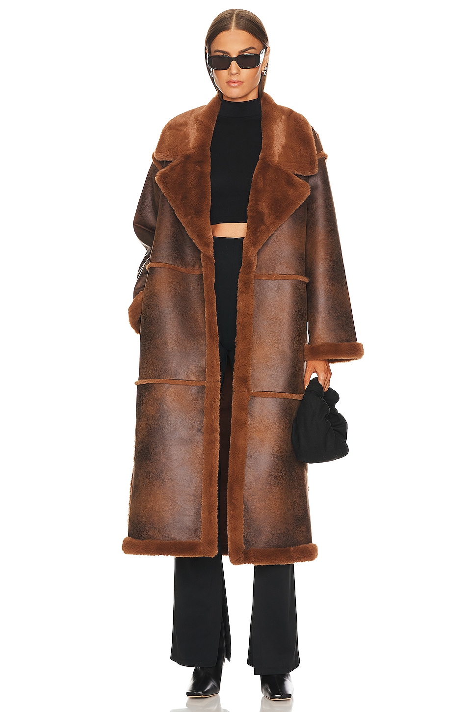 Tularosa x Marianna Hewitt Belen Coat in Cafe Brown | REVOLVE