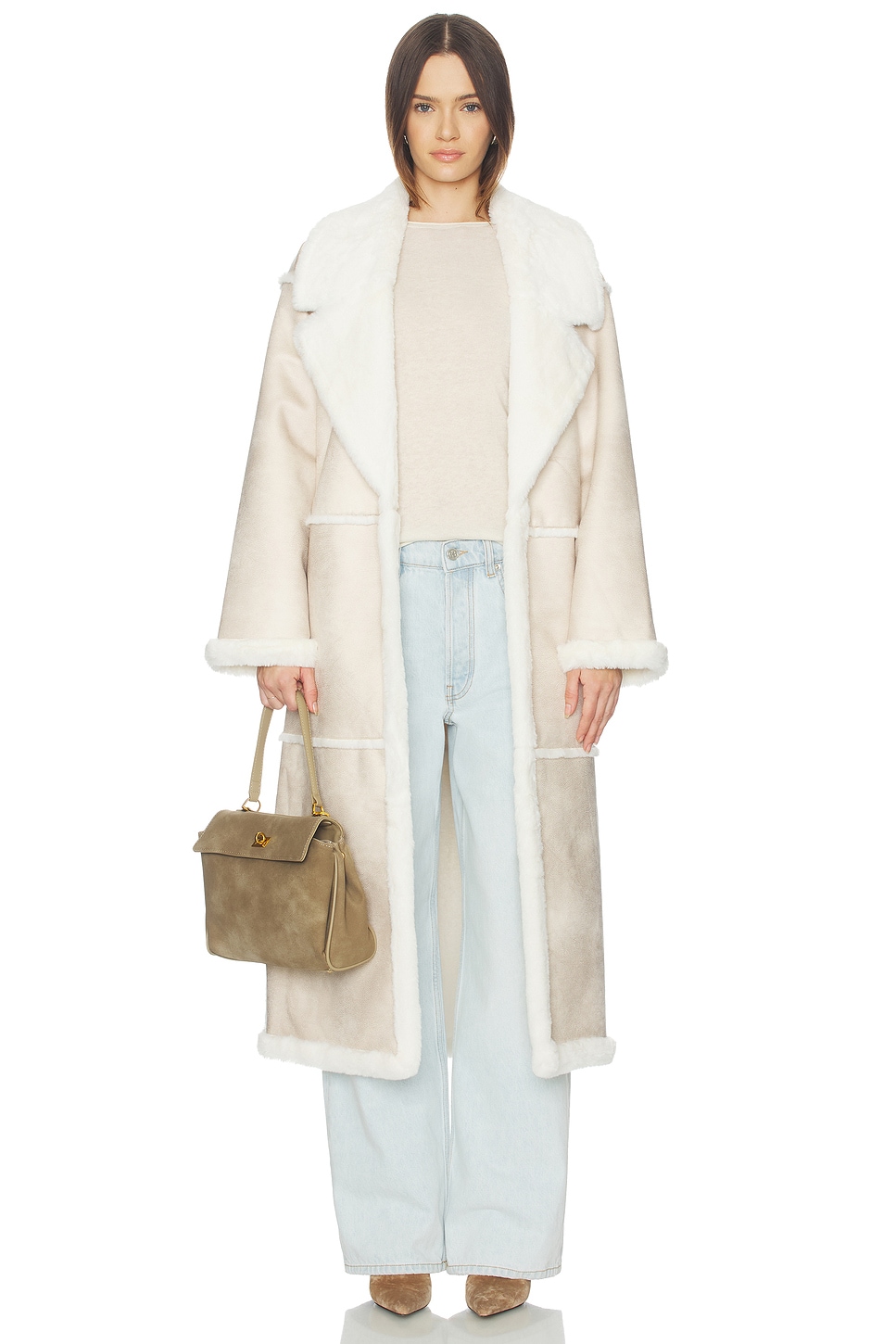 Belen Coat in Ivory View 1 of 3