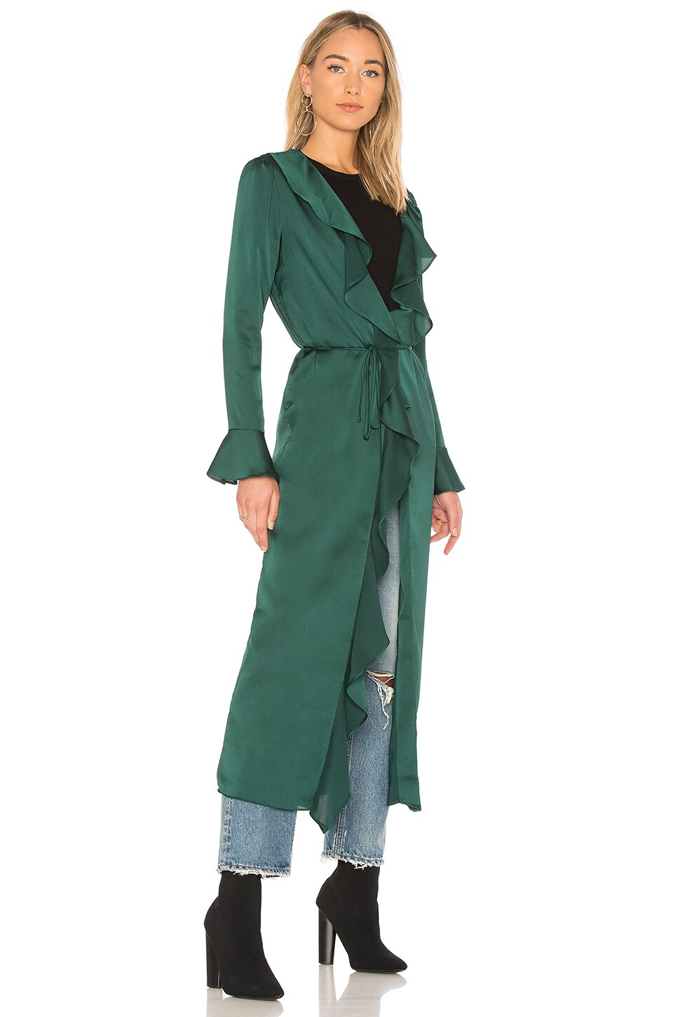 Tularosa Michelle Robe in Emerald | REVOLVE