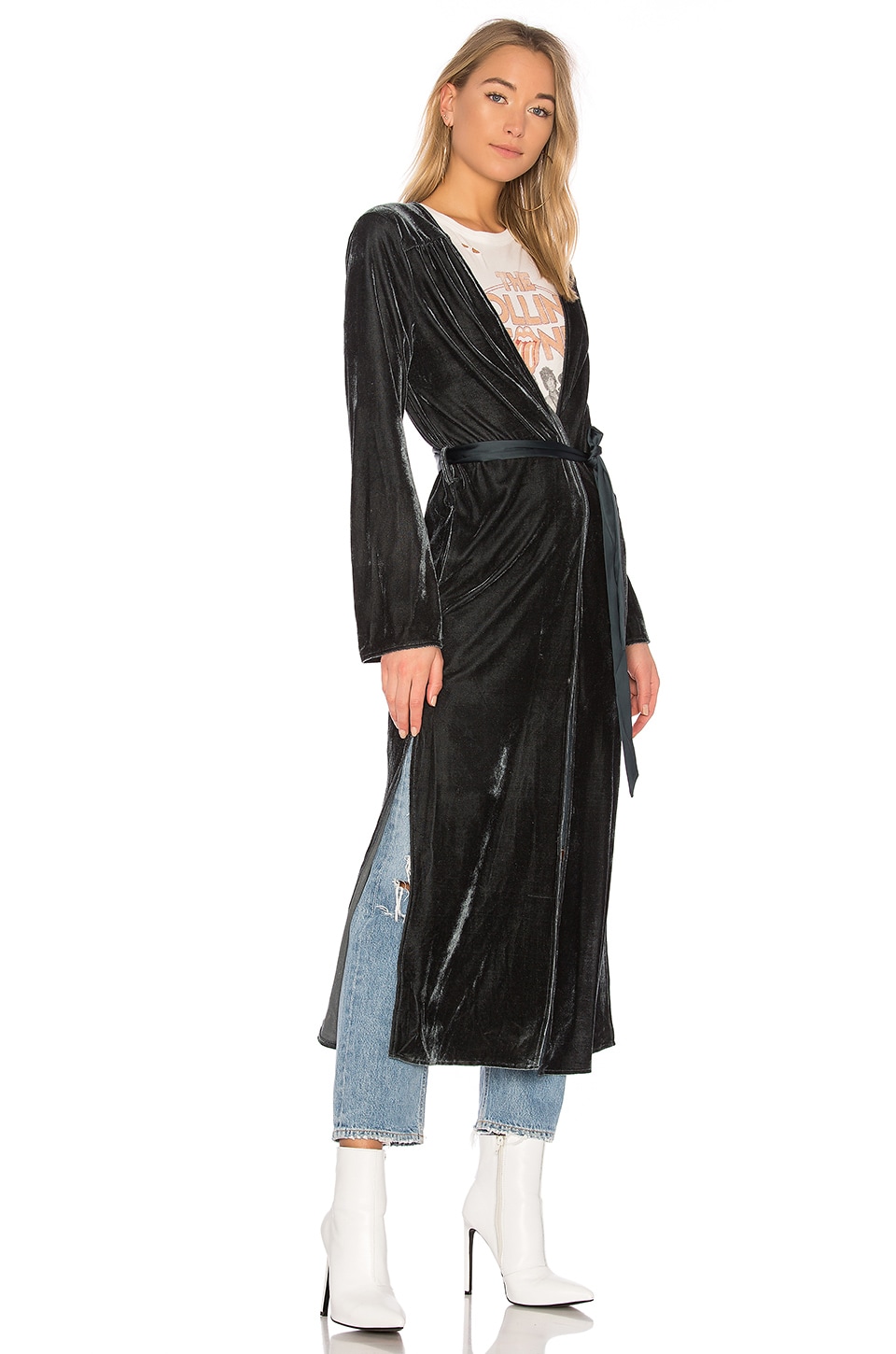 Margie Robe Tularosa Margie Robe in Dusty Blue | REVOLVE