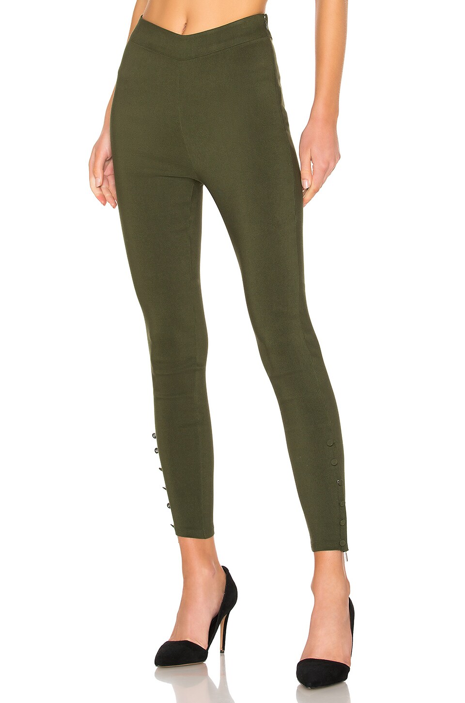 olive skinny pants