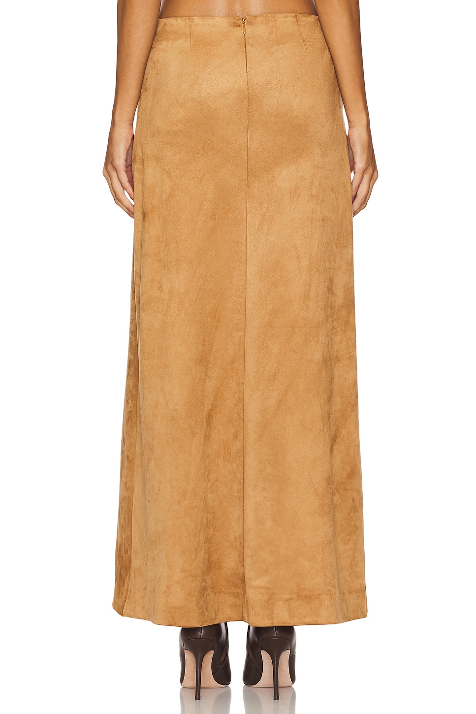 Tularosa Brandy Faux Suede Maxi Skirt