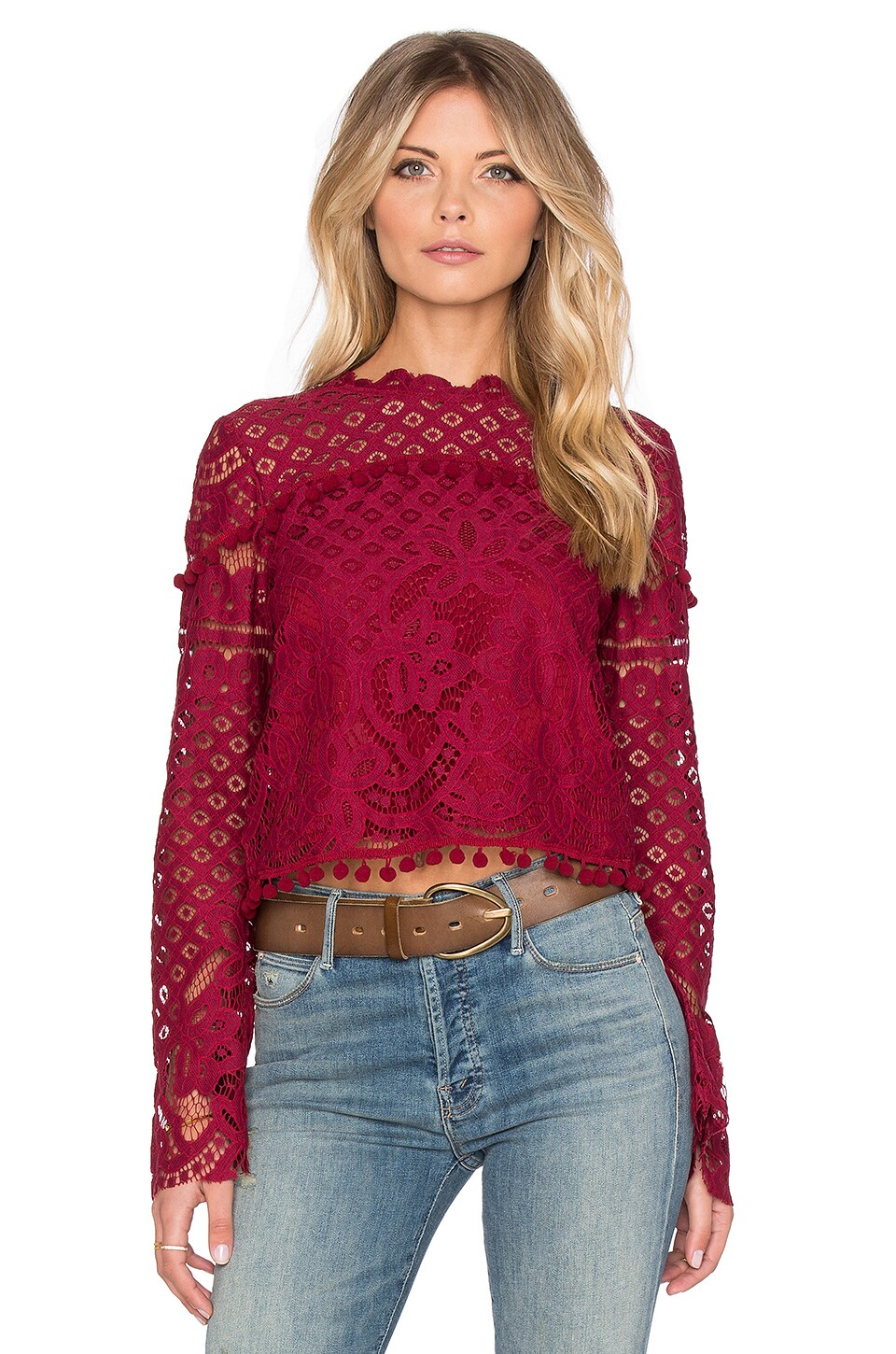 Tularosa x REVOLVE Holly Top in Wine REVOLVE