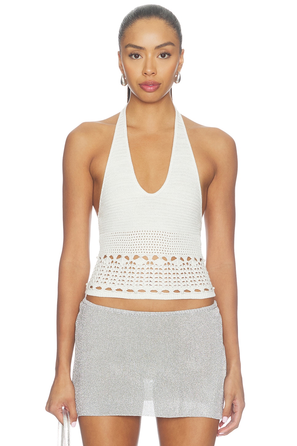 Sellia Pointelle Halter Top