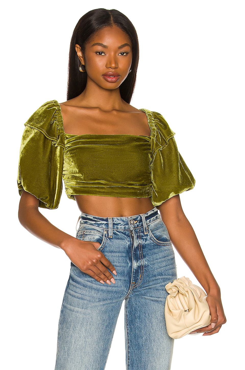 Tularosa Mirella Top In Dark Olive Revolve 
