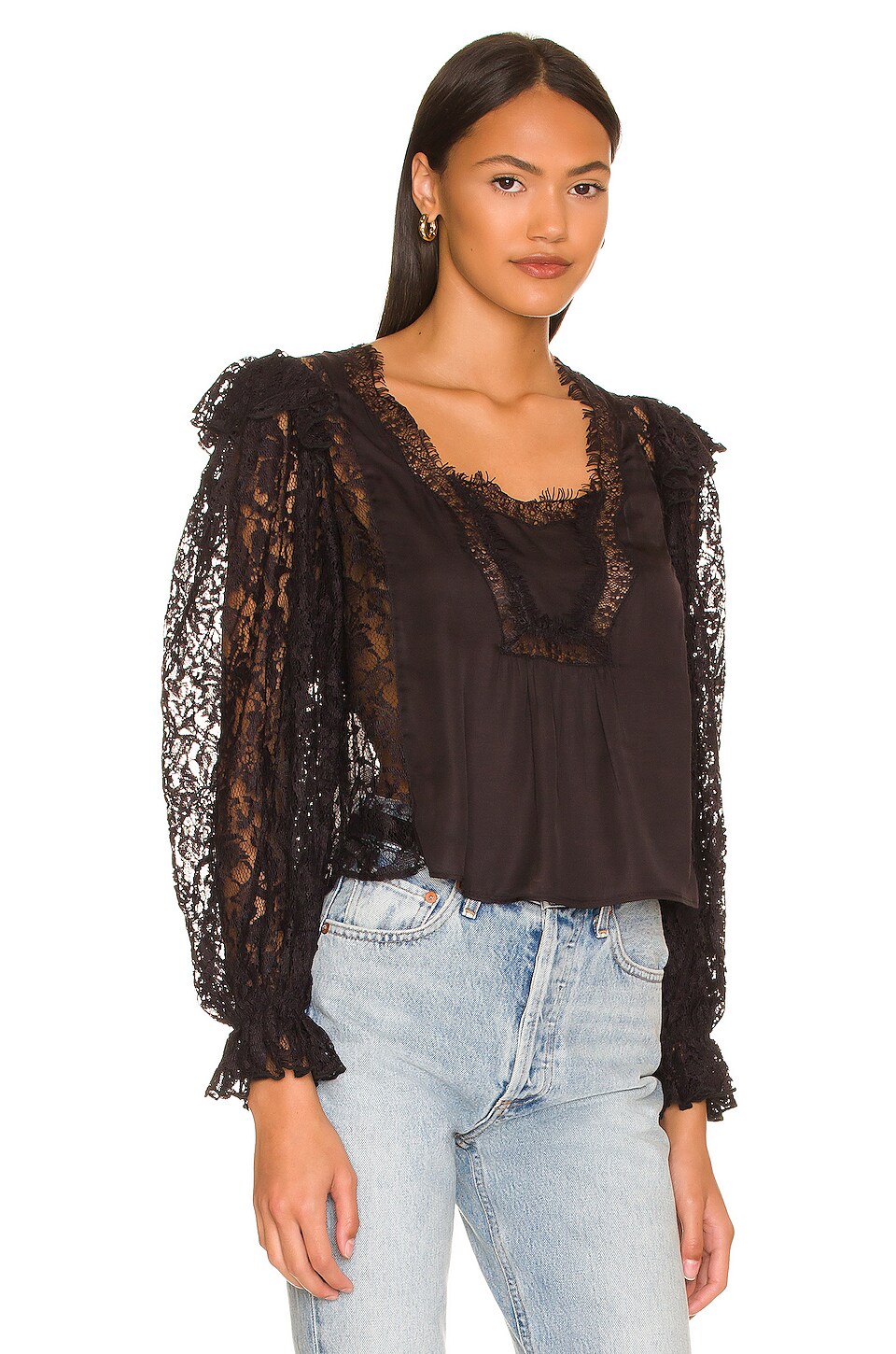 Tularosa Harper Blouse in Black
