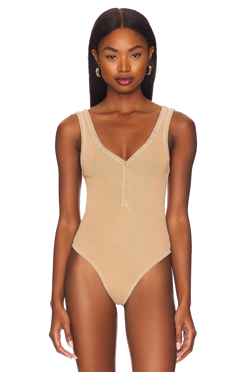 Tularosa Green Hillary Bodysuit in Beige