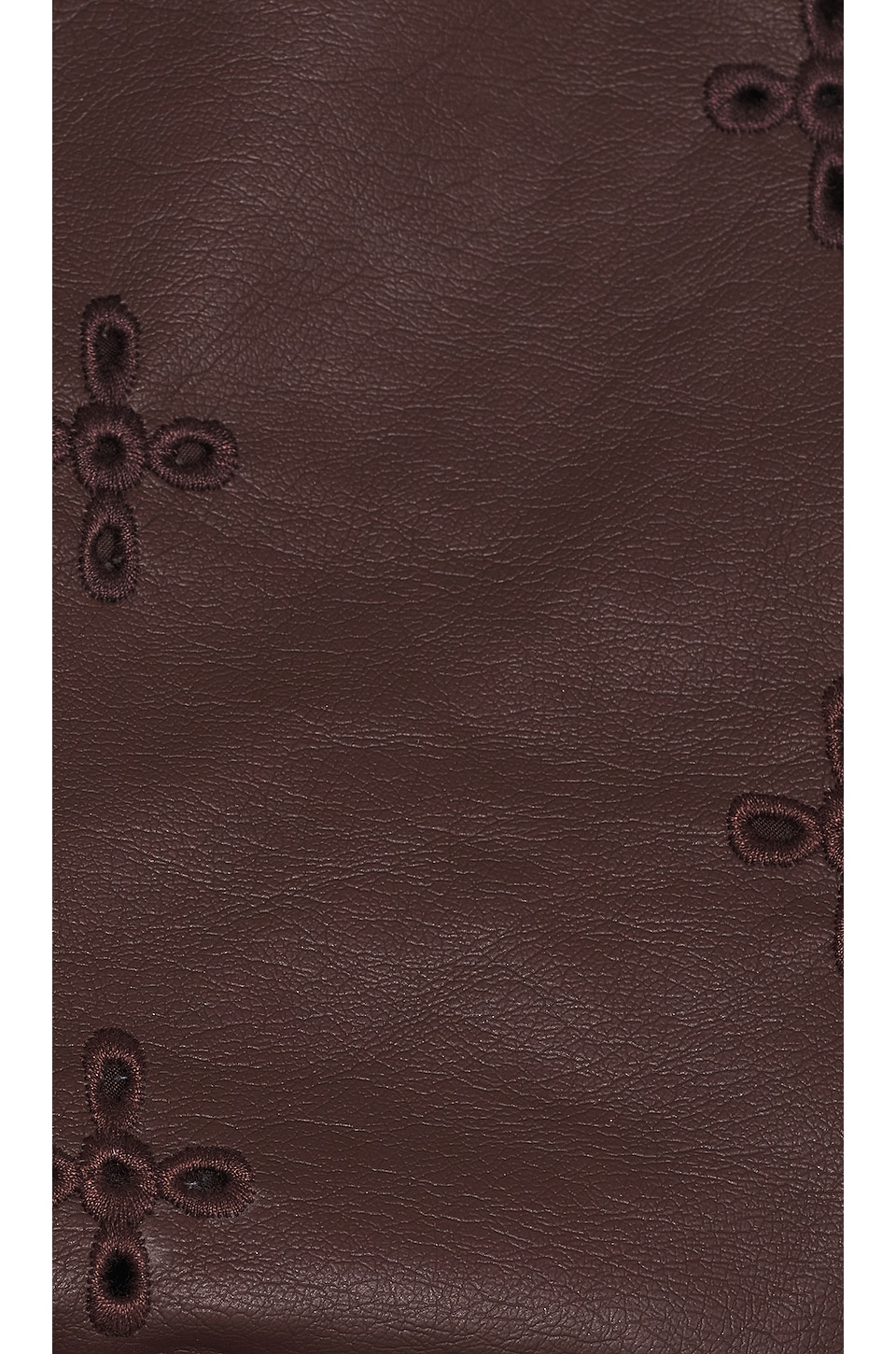 Tularosa Sara Embroidered Faux Leather Top thumbnail