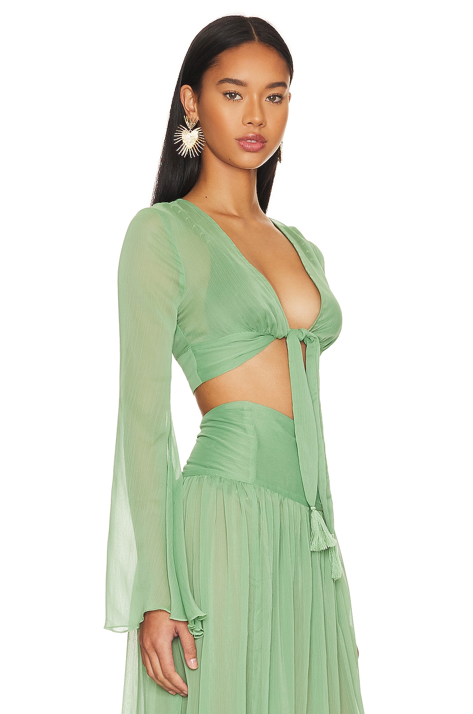 Tularosa Ina Crop Top in Olive