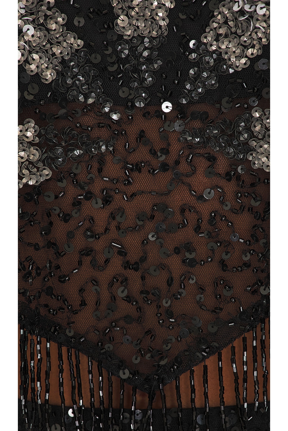 bellini sequin dress in black burst tularosa Luuvis Sparkly A Line Strapless Black Corset Prom Dress with Ruffles main image 0