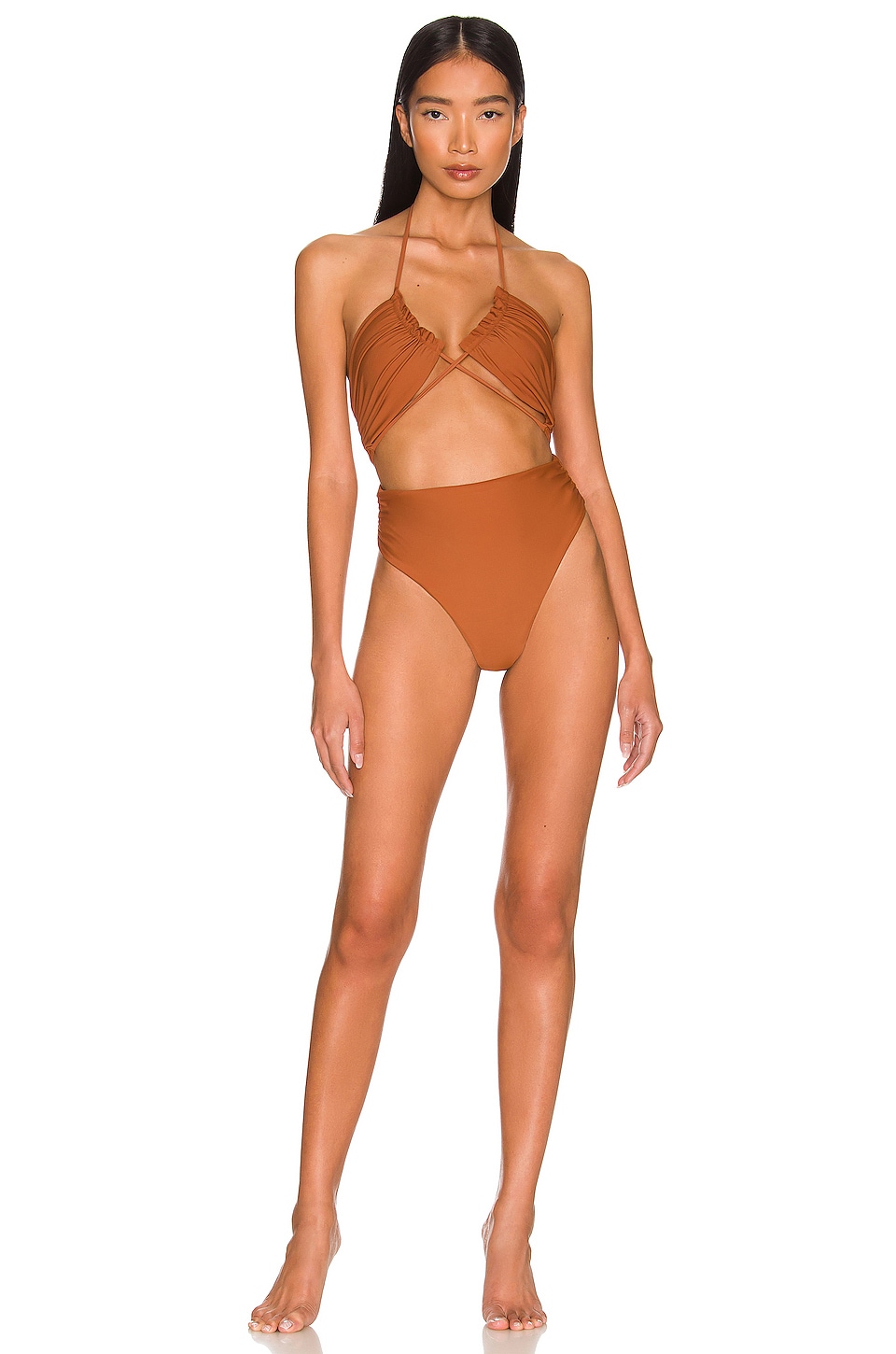 Tularosa Farrow One Piece in Mocha | REVOLVE