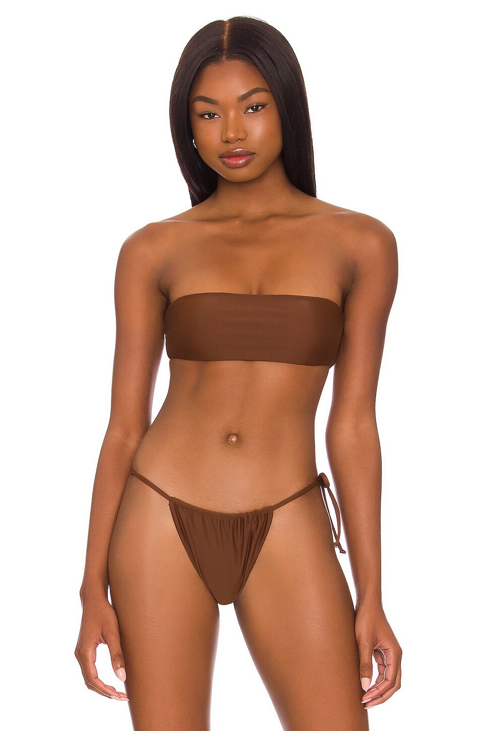 Tularosa Adaire Top in Chocolate Brown
