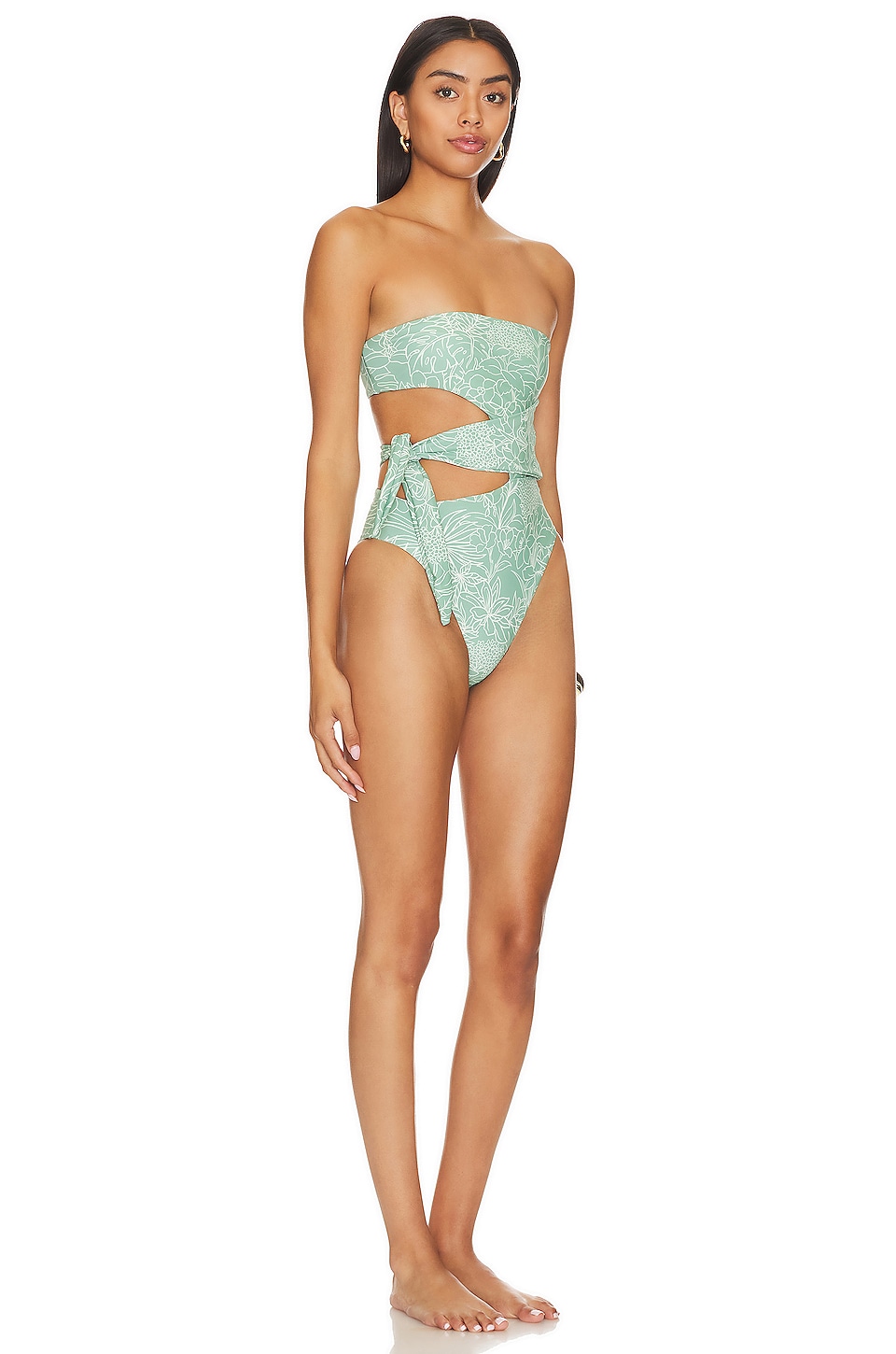 Tularosa Popi One Piece in Green Tropics