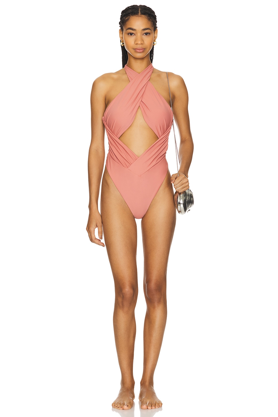 Tularosa Zuki One Piece in Terracota Pink | REVOLVE