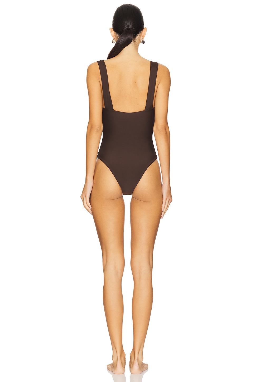 Tularosa Flirty One Piece in Dark Brown | REVOLVE