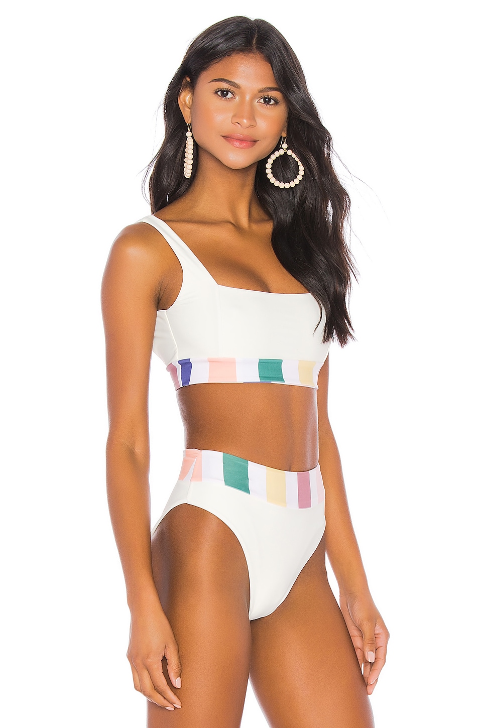 Tularosa Mack Top in Rainbow Stripe