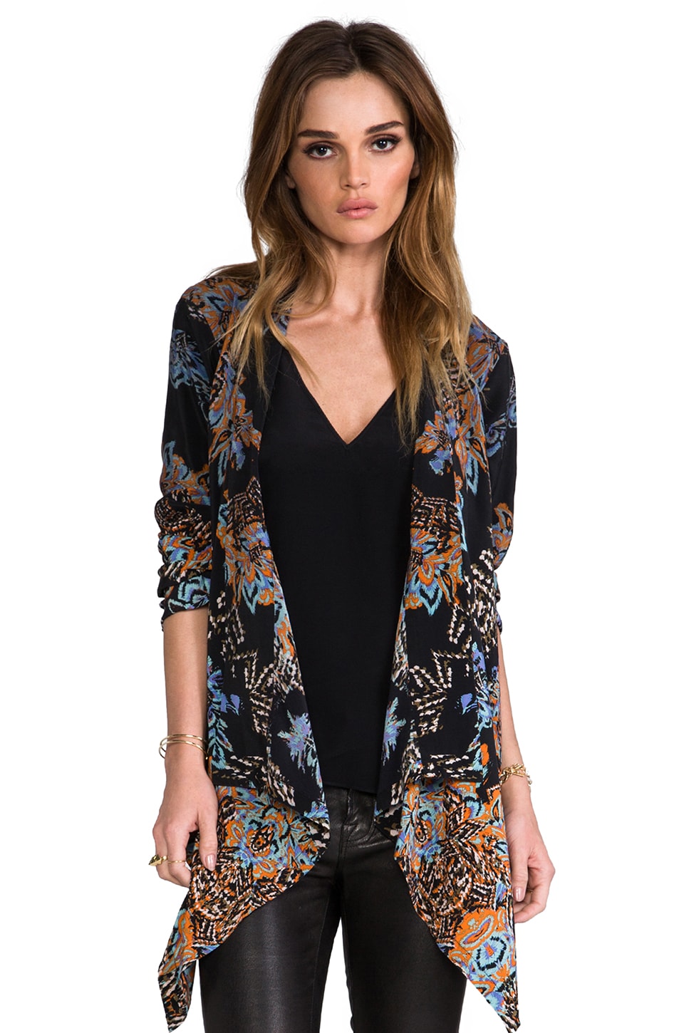 Twelfth Street By Cynthia Vincent The Wild One Dip Dye Drape Top