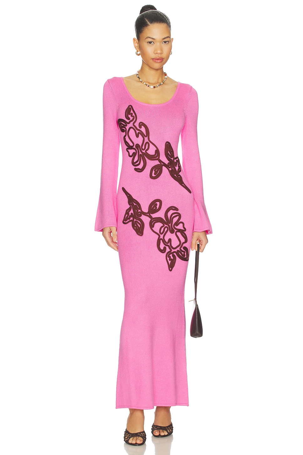 wolf gang pink dress Keiko Maxi Dress