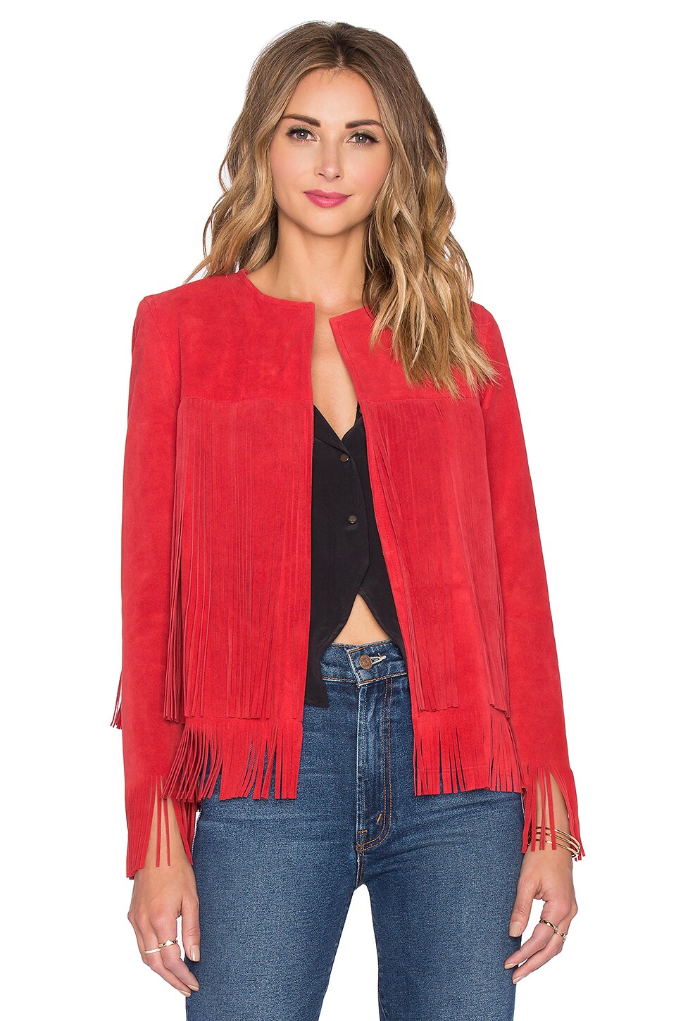 revolve fringe jacket