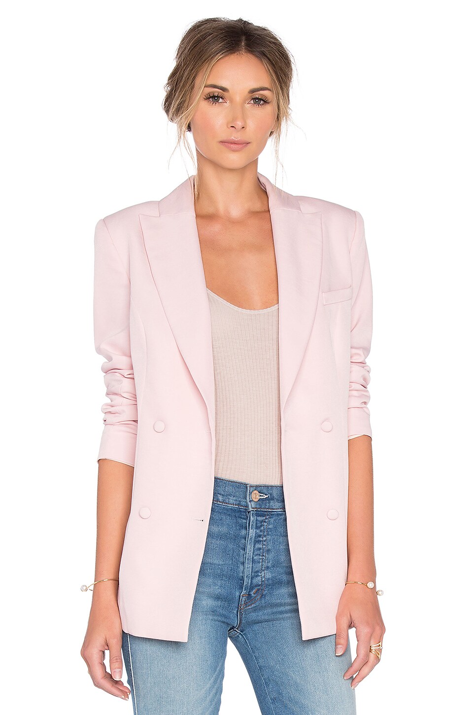 TY-LR The Divergence Tuxedo Jacket in Pastel Pink | REVOLVE