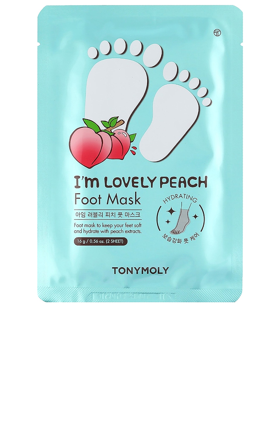 Shop Tonymoly I'm Lovely Peach Foot Mask In N,a