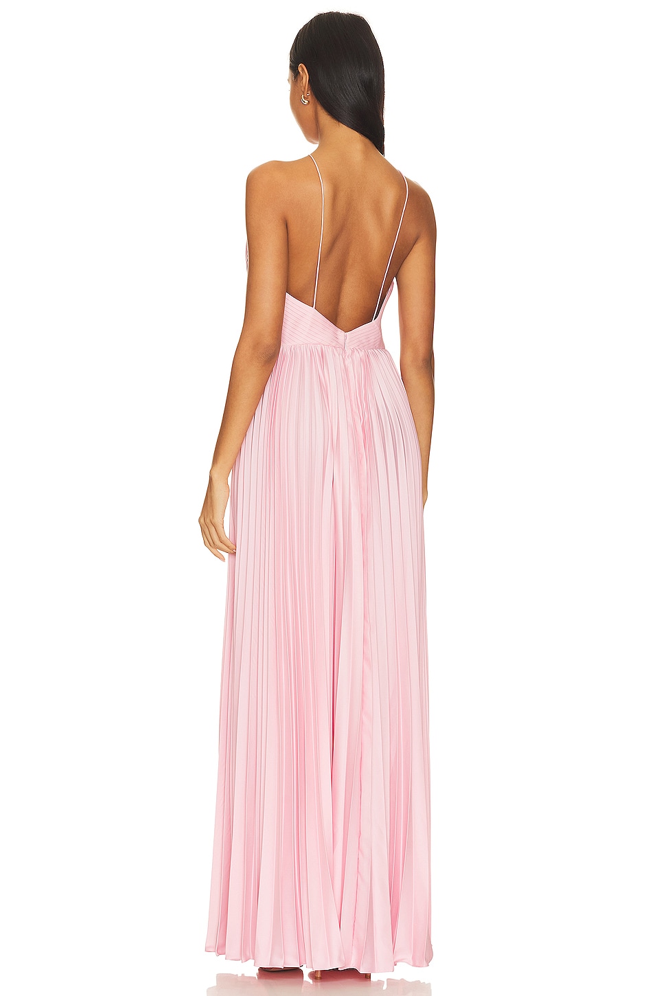 AMUR Kamari Pleated Dress in Rosewater REVOLVE