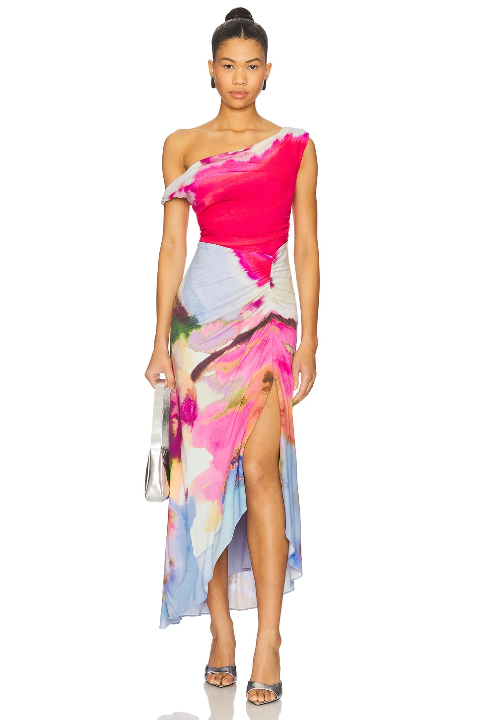AMUR Ella Printed Jersey Dress in Sahara Sky | REVOLVE AMUR Ella Printed Jersey Dress in Sahara Sky | REVOLVE