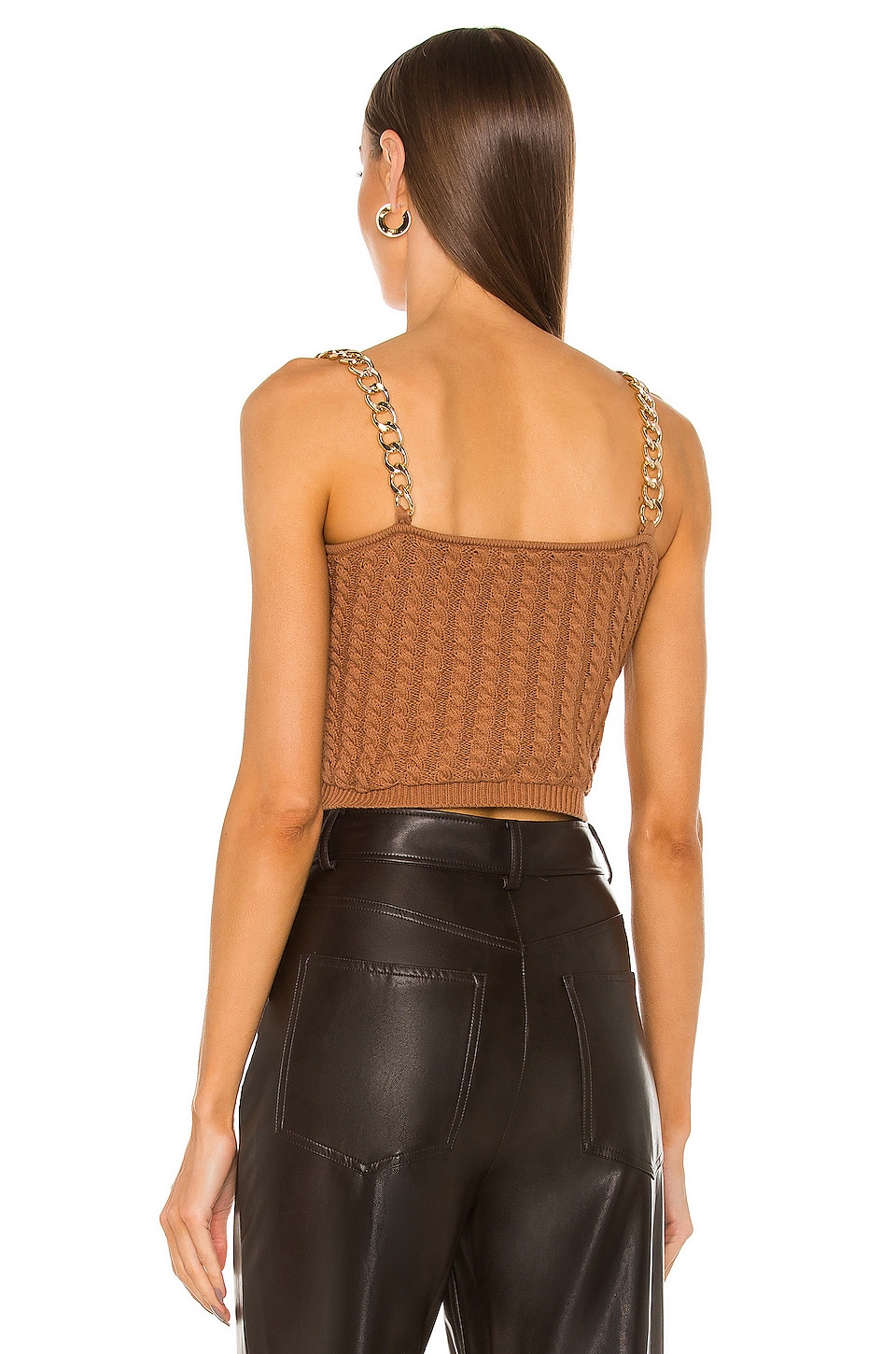 AMUR Cable Knit Crop Top thumbnail