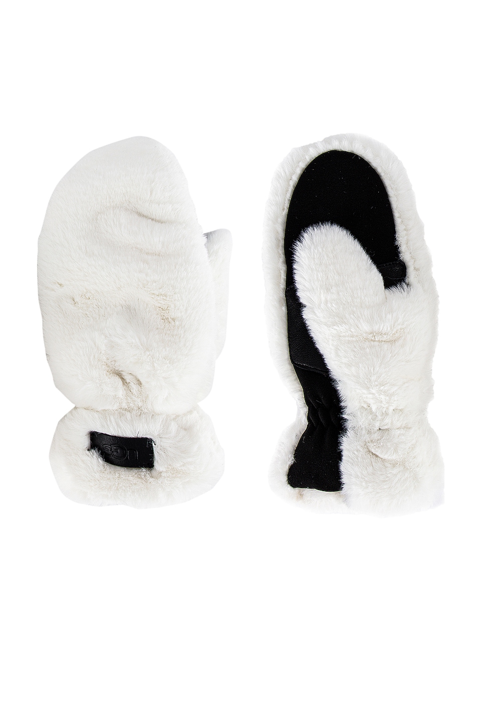 ugg faux fur mittens