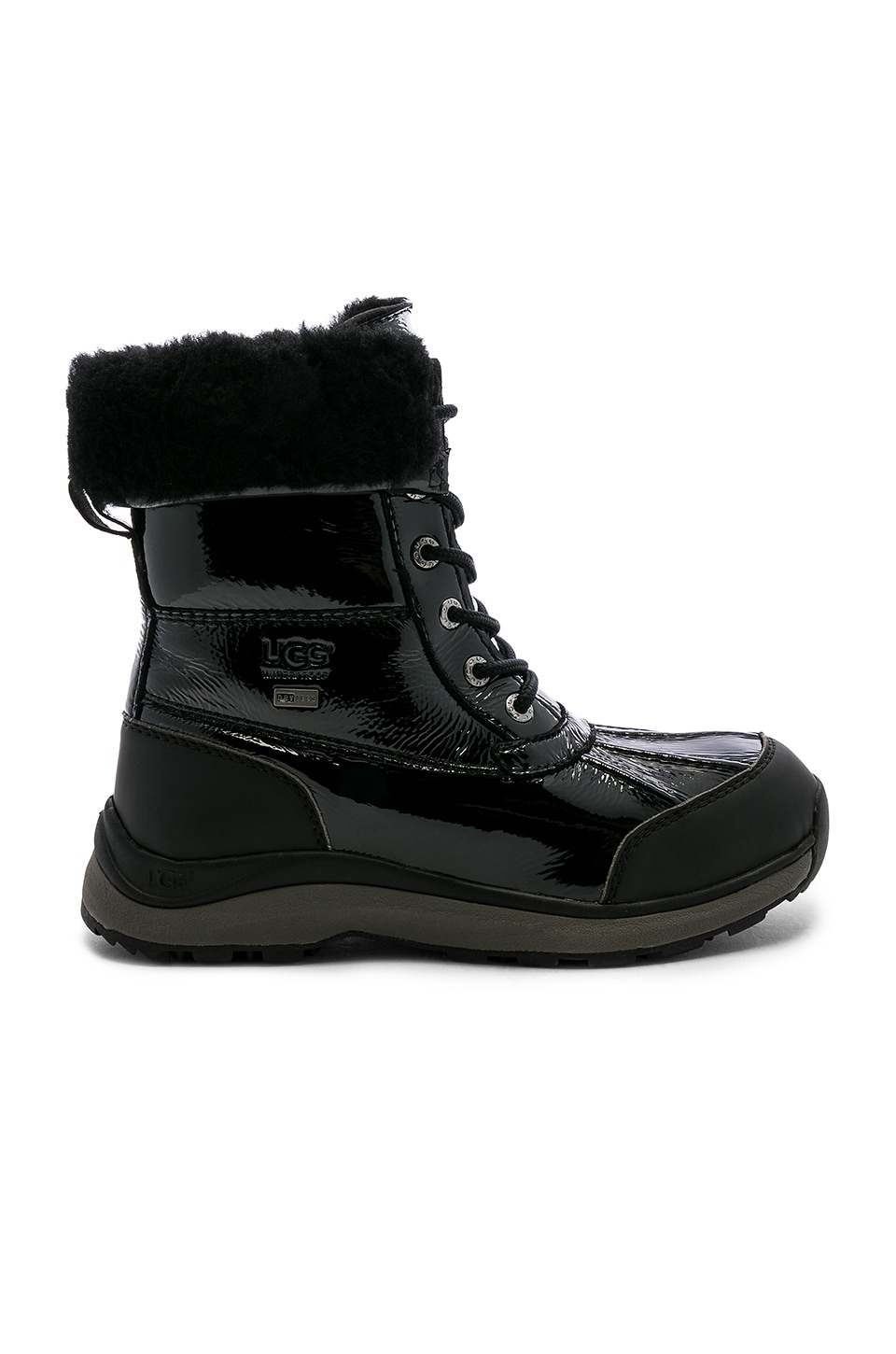 ugg black patent boots
