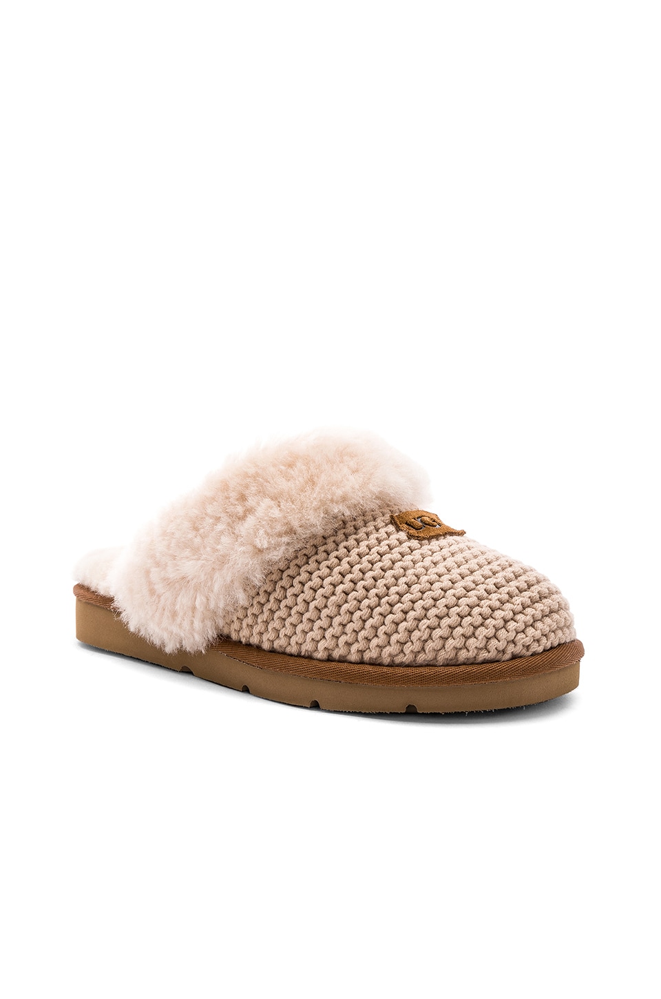 UGG Cozy Knit Slipper in Cream | REVOLVE