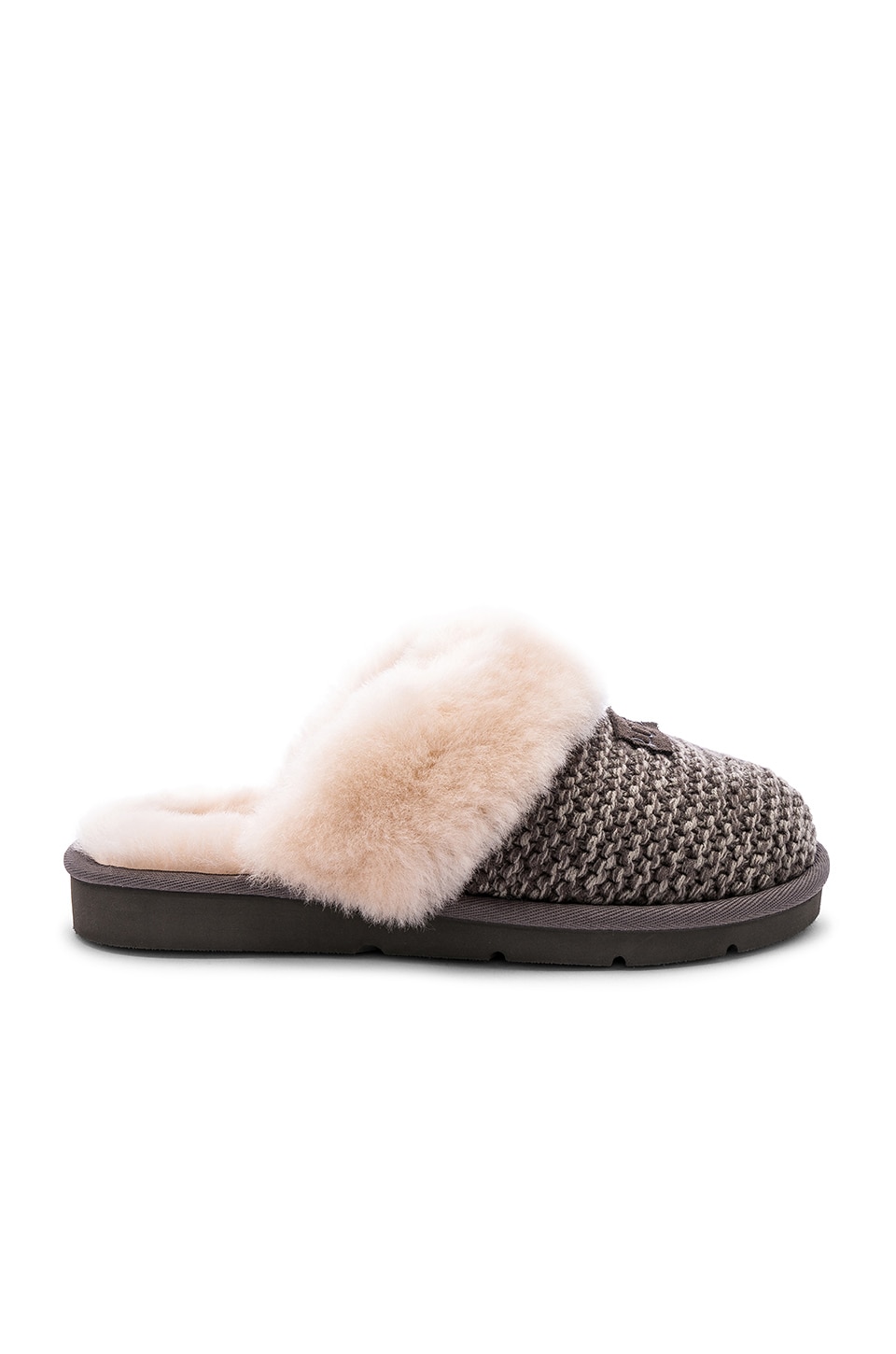 ugg cozy knit slippers charcoal