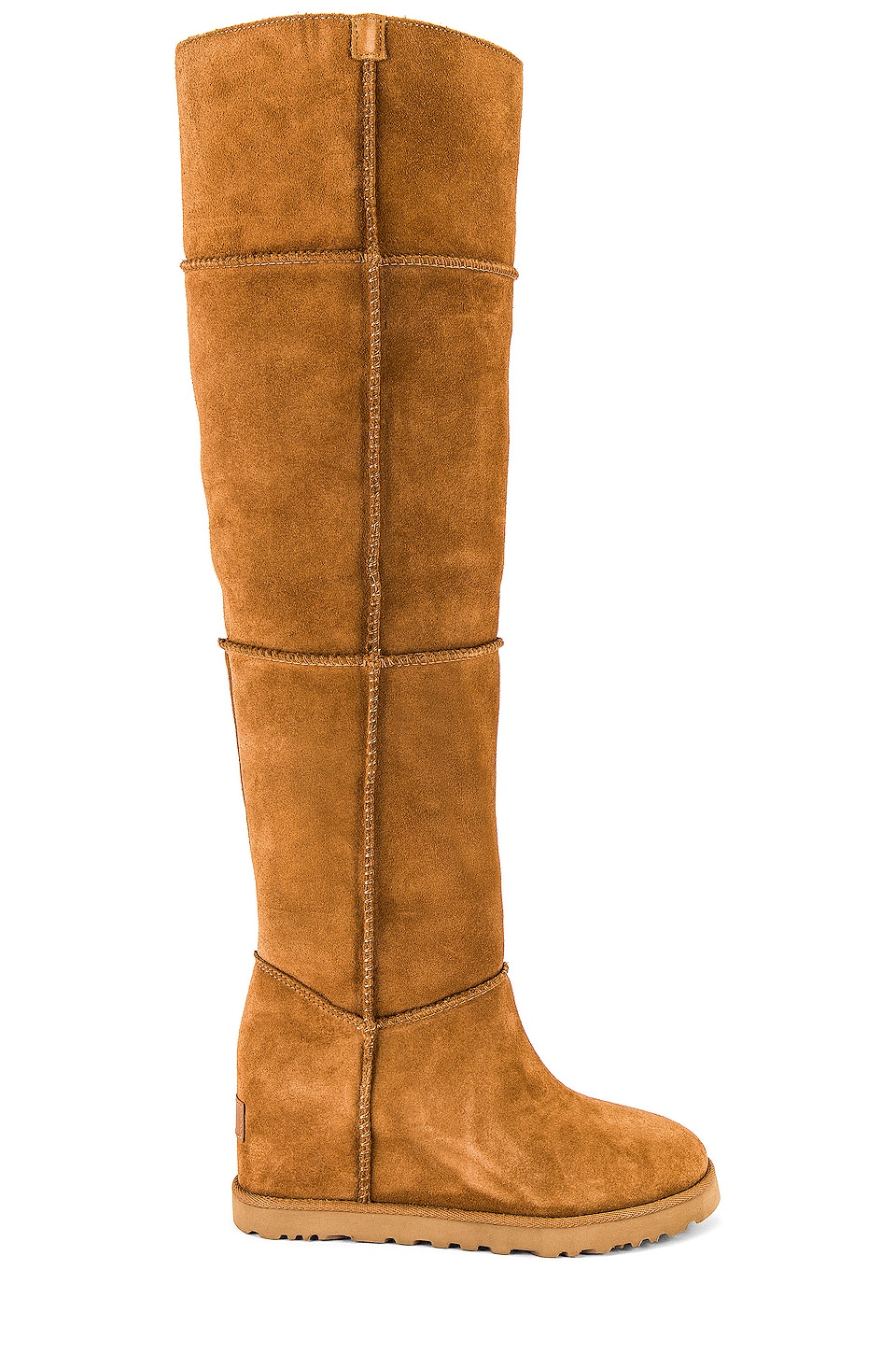 UGG Classic Femme Over The Knee Shearling Boot in Chestnut | REVOLVE