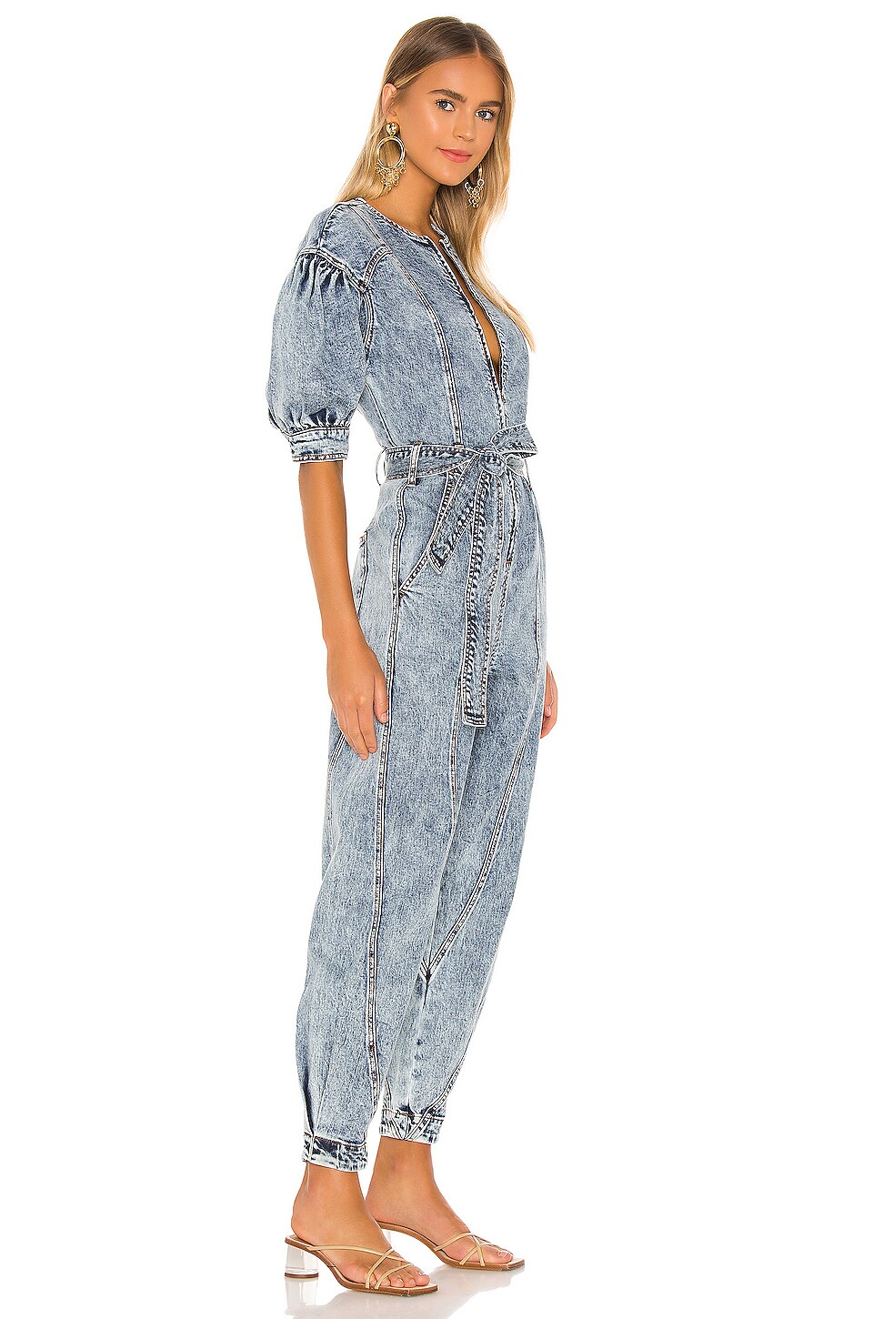 Ulla Johnson Sabra Jumpsuit in Medium Acid Wash