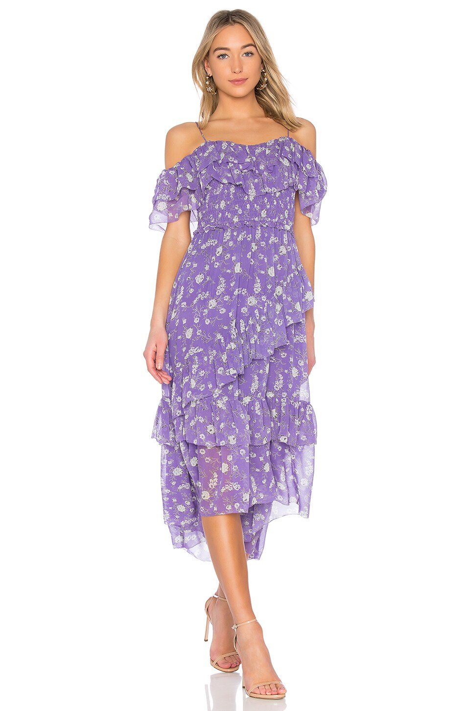 ulla johnson lavender dress