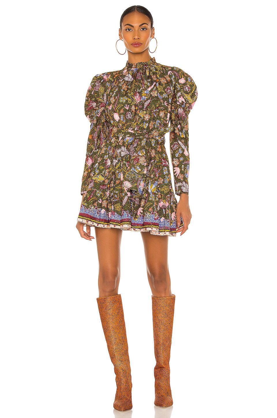 Ulla Johnson Naima Dress in Pine Floral