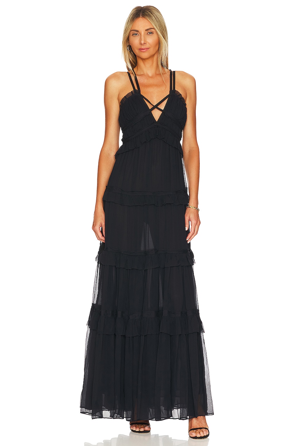 Image 1 of Agathe Maxi Dress in Midnight