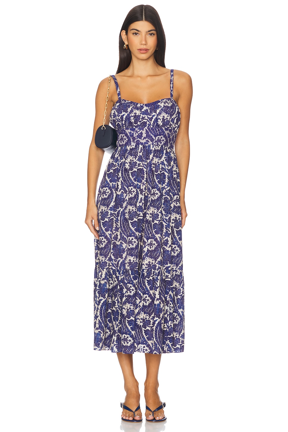 midi dress burnt orange Geometric Print Midi Dress | Compania Fantastica