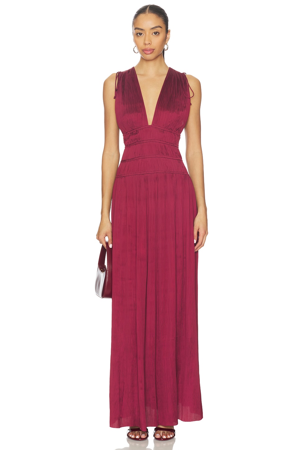 green emerald velvet dress Ulla Johnson Valira Gown Amber