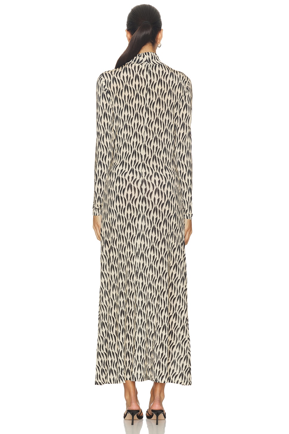 ida ruched turtleneck dress Ulla Johnson Ida Ruched Turtleneck Midi Dress