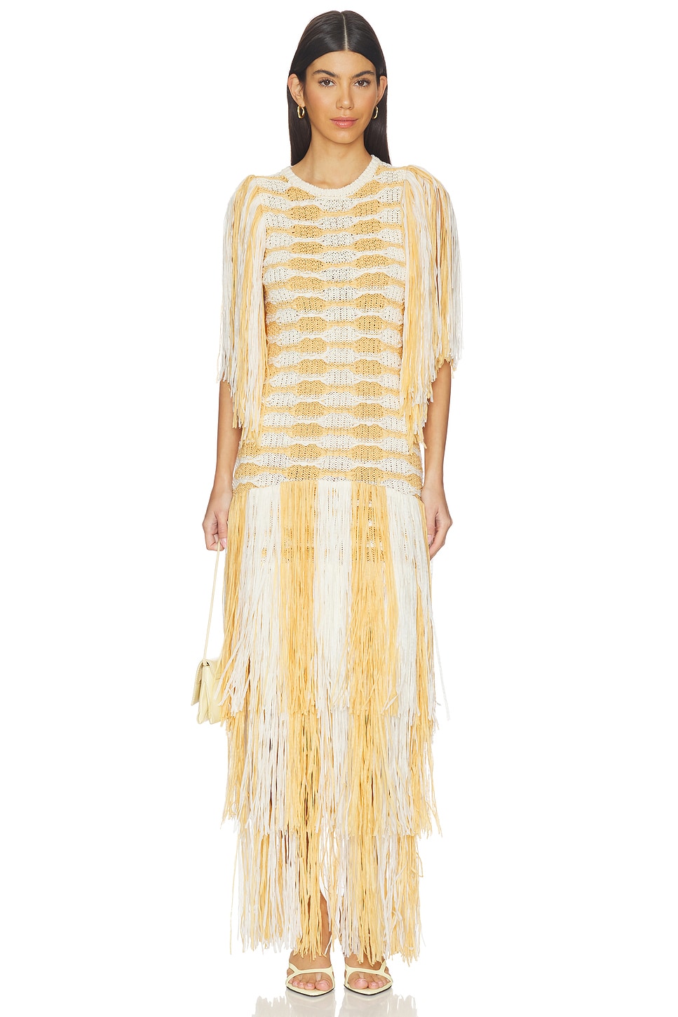 Silvia Fringe Knit Dress - thumbnail 3